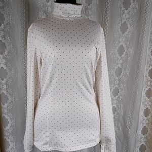 Obermeye Esport Women's Blouse Pullover Red And White Hearts SM